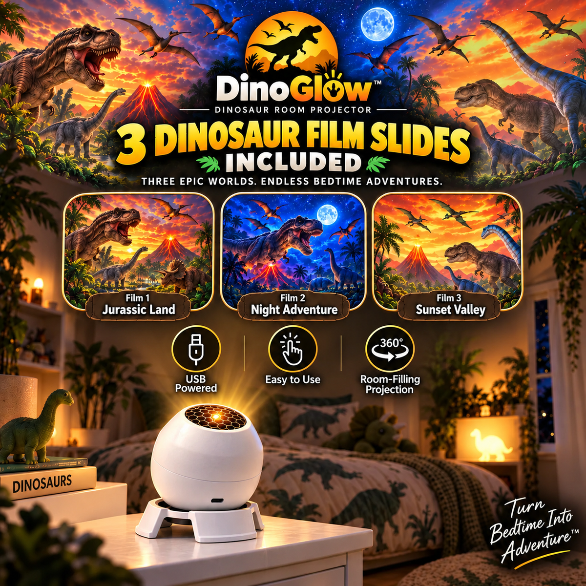 DinoGlow™ Dinosaur light